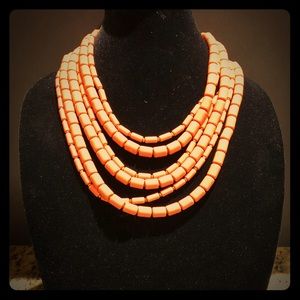 Layered Beaded Bib Necklace